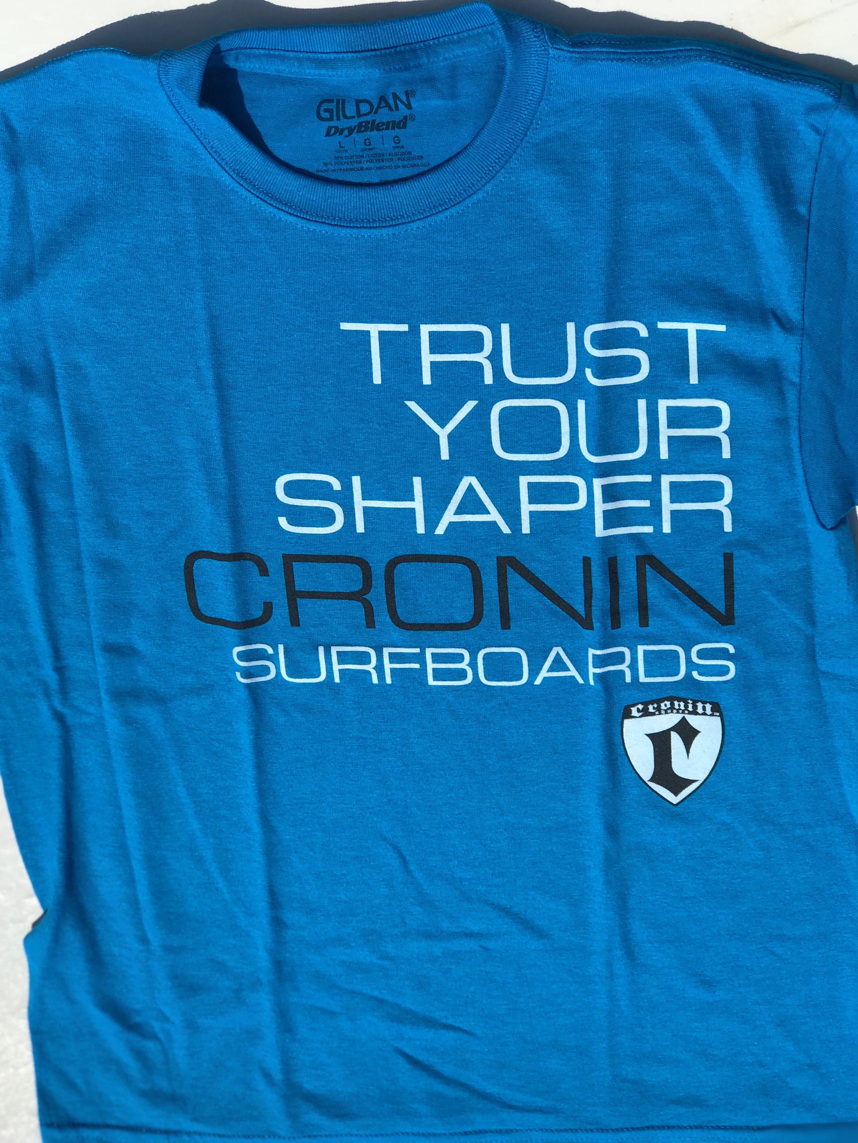 Medium blue Trust your Shaper T-shirt